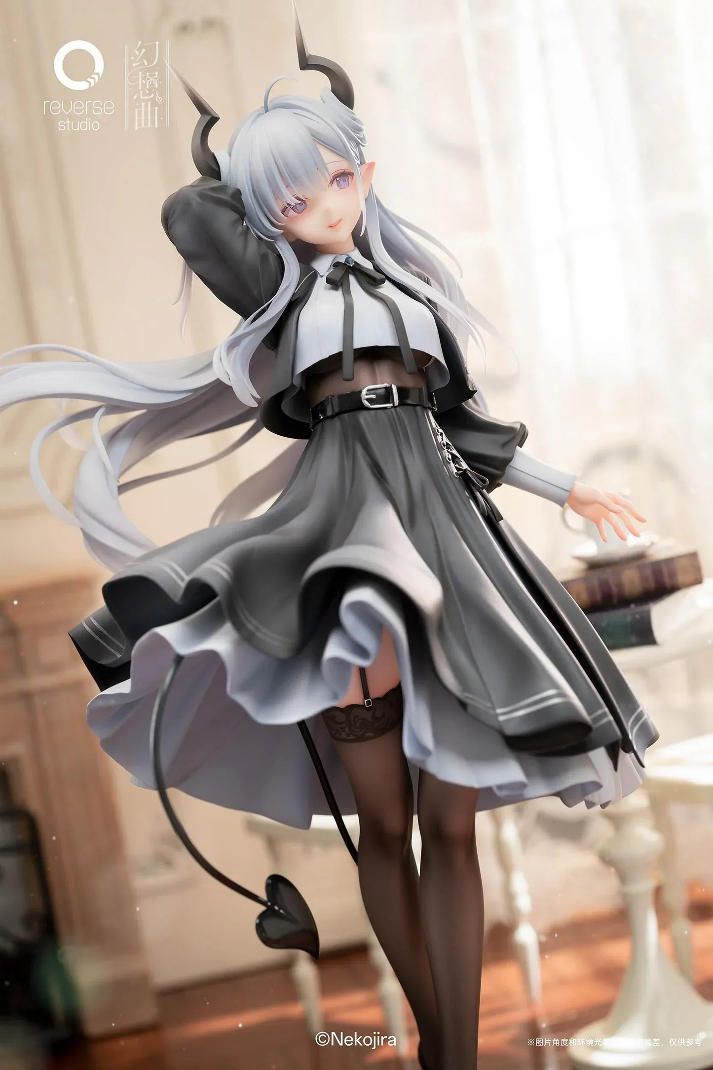 Fantasias Series Thea-chan Apprentice Succubus Ver Regular Outfit Edition 1/6 scale figure with bonus horns tail silver hair black dress