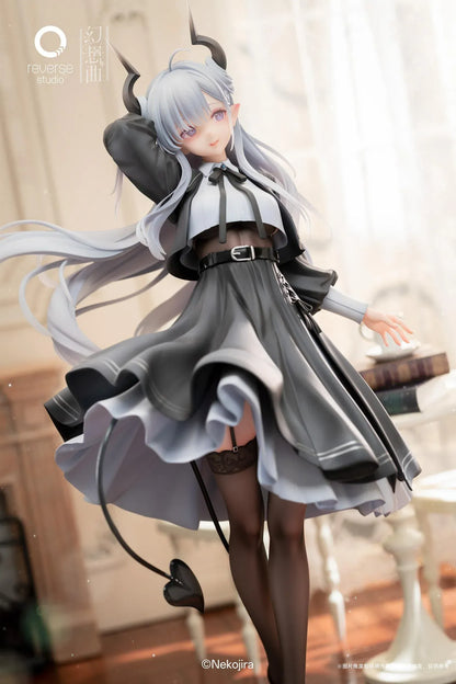 Fantasias Series Thea-chan Apprentice Succubus Ver Regular Outfit Edition 1/6 scale figure with bonus horns tail silver hair black dress
