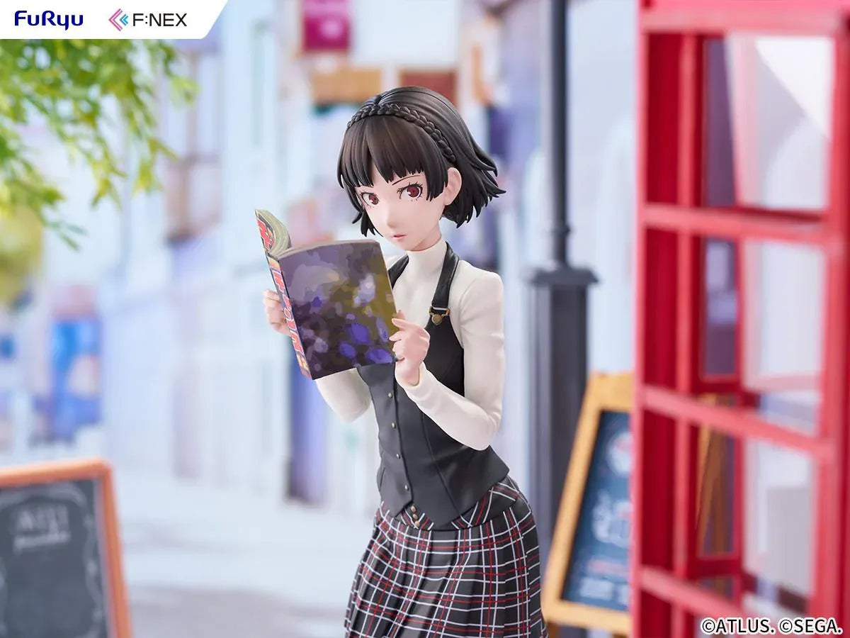 Persona 5 Royal Makoto Niijima 1/7 scale figure in her Shujin Academy school uniform reading a book