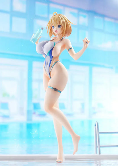 Bunny Suit Planning Sophia F. Shirring High-Cut Swimsuit Version 1/6 scale anime figure posed on round display base