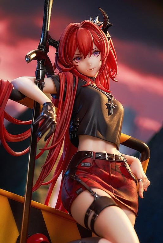 Surtr Liberte Echec 1/7 scale figure Arknights anime figure red hair urban base sword leaning pose detailed collectible