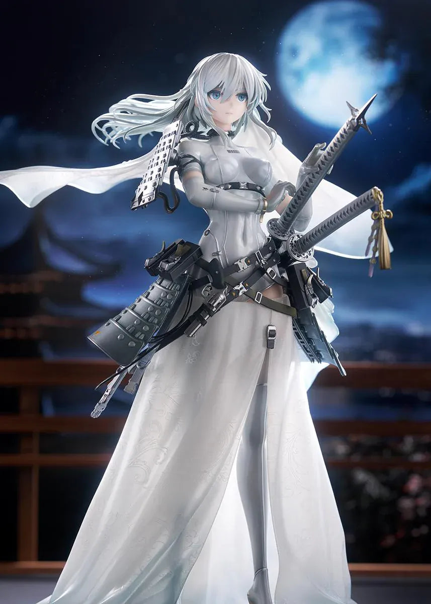 SWAV Illustration Tactical Bride Awayuki 1/7 Scale Figure in white bridal outfit with armor and sword accessories