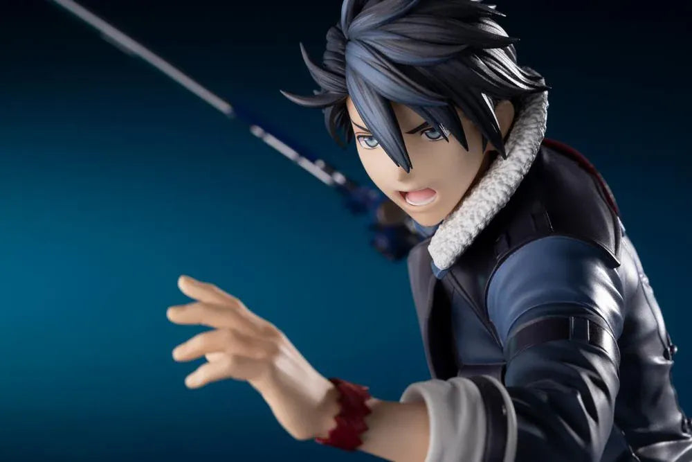 The Legend of Heroes Trails Through Daybreak Van Arkride 1/8 Scale Figure in a dynamic battle pose wielding his weapon
