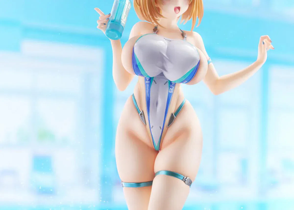 Bunny Suit Planning Sophia F. Shirring High-Cut Swimsuit Version 1/6 scale anime figure posed on round display base