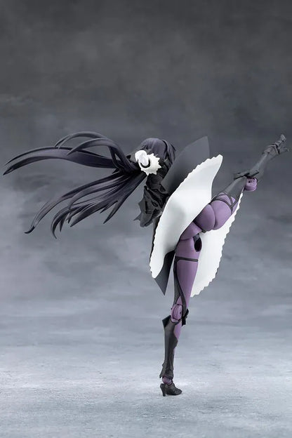 Megalomaria Unlimited Universe Maria Kagaribi Dress Code model kit wearing a gothic black dress and holding a red-bladed sword.