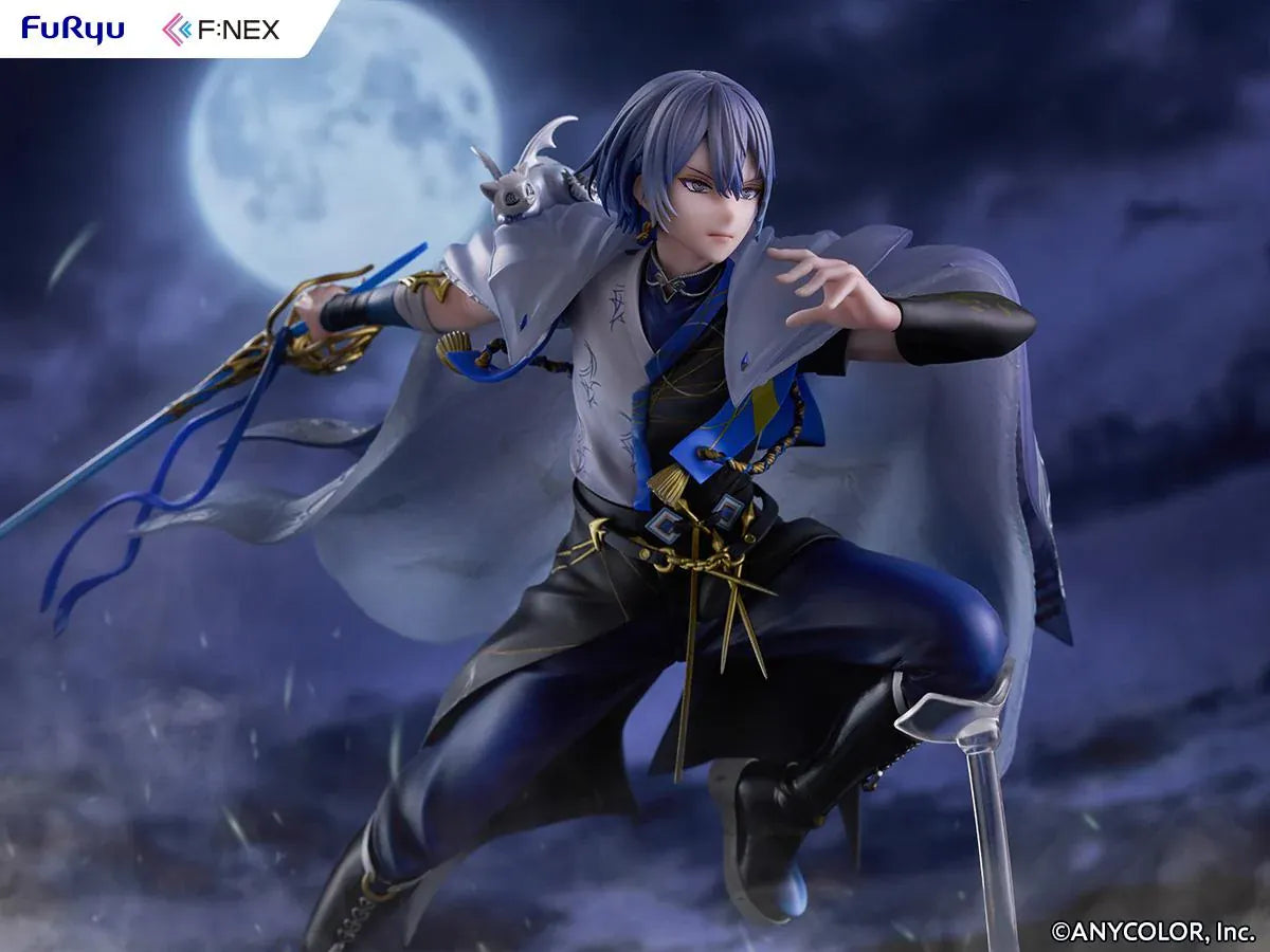 Nijisanji F:NEX Koyanagi Rou 1/7 scale figure in dynamic pose with blue sword