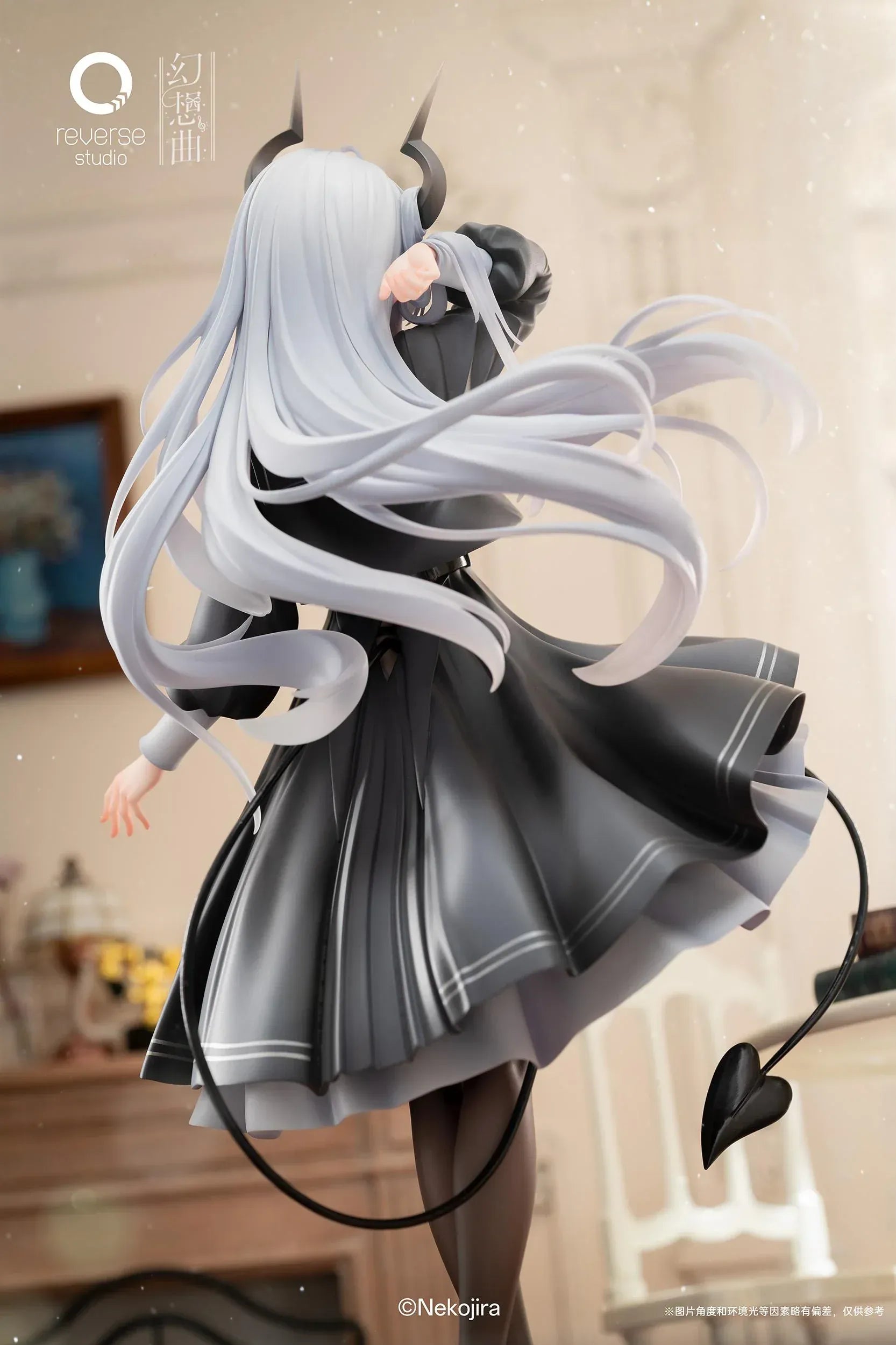 Fantasias Series Thea-chan Apprentice Succubus Ver Regular Outfit Edition 1/6 scale figure with bonus horns tail silver hair black dress