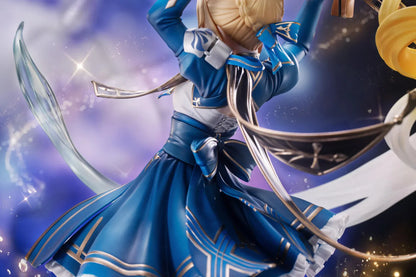 Honkai Star Rail x Fate stay night Unlimited Blade Works Saber 1/7 scale figure with blue outfit sword and translucent effect parts