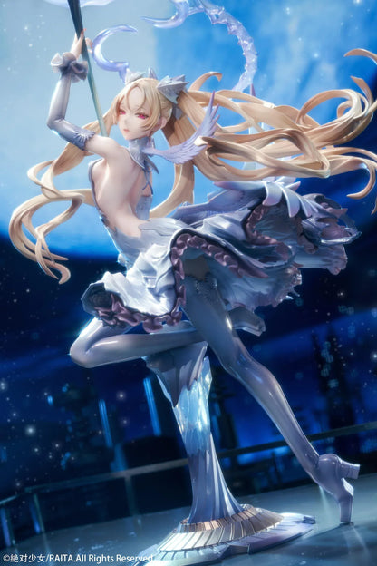 Zettai Junpaku Mahou Shoujo Kotone Sasaki 1/7 scale figure holding staff with flowing hair and magical effects