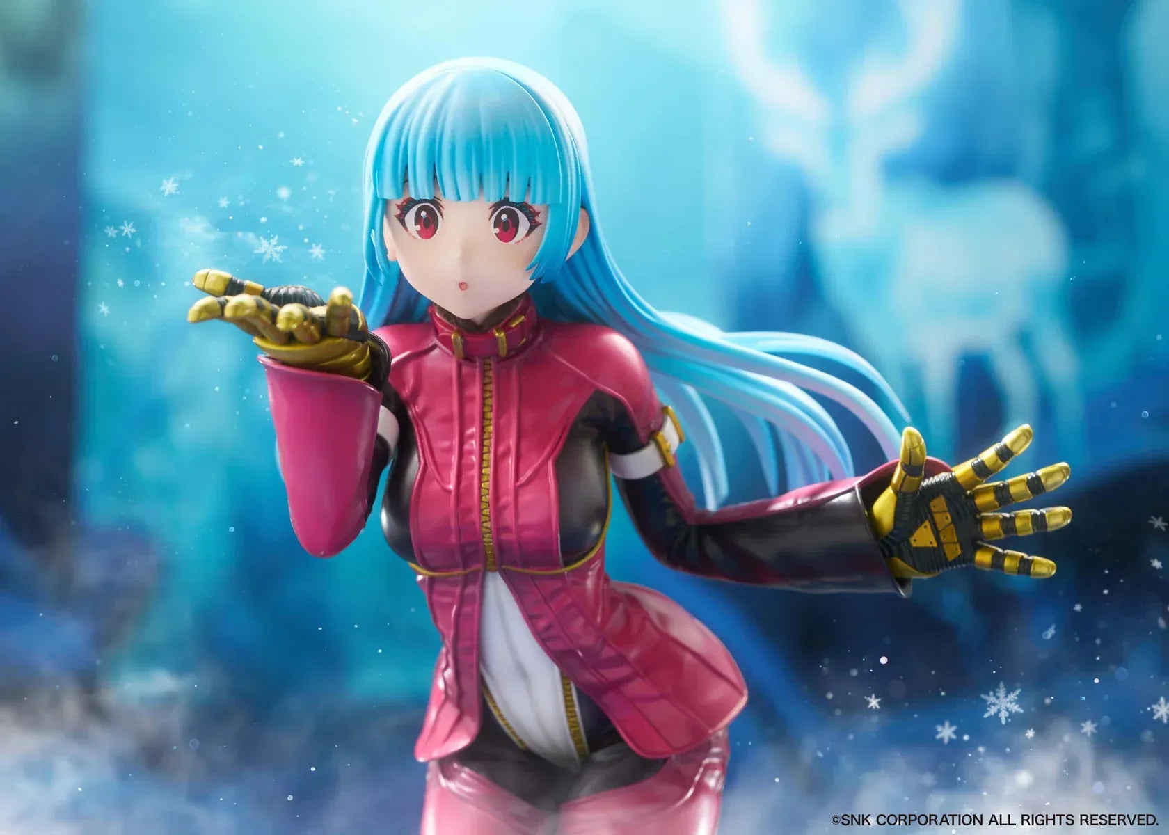 Kula Diamond The King of Fighters XV limited edition 1/7 scale figure in pink battle outfit with dynamic pose
