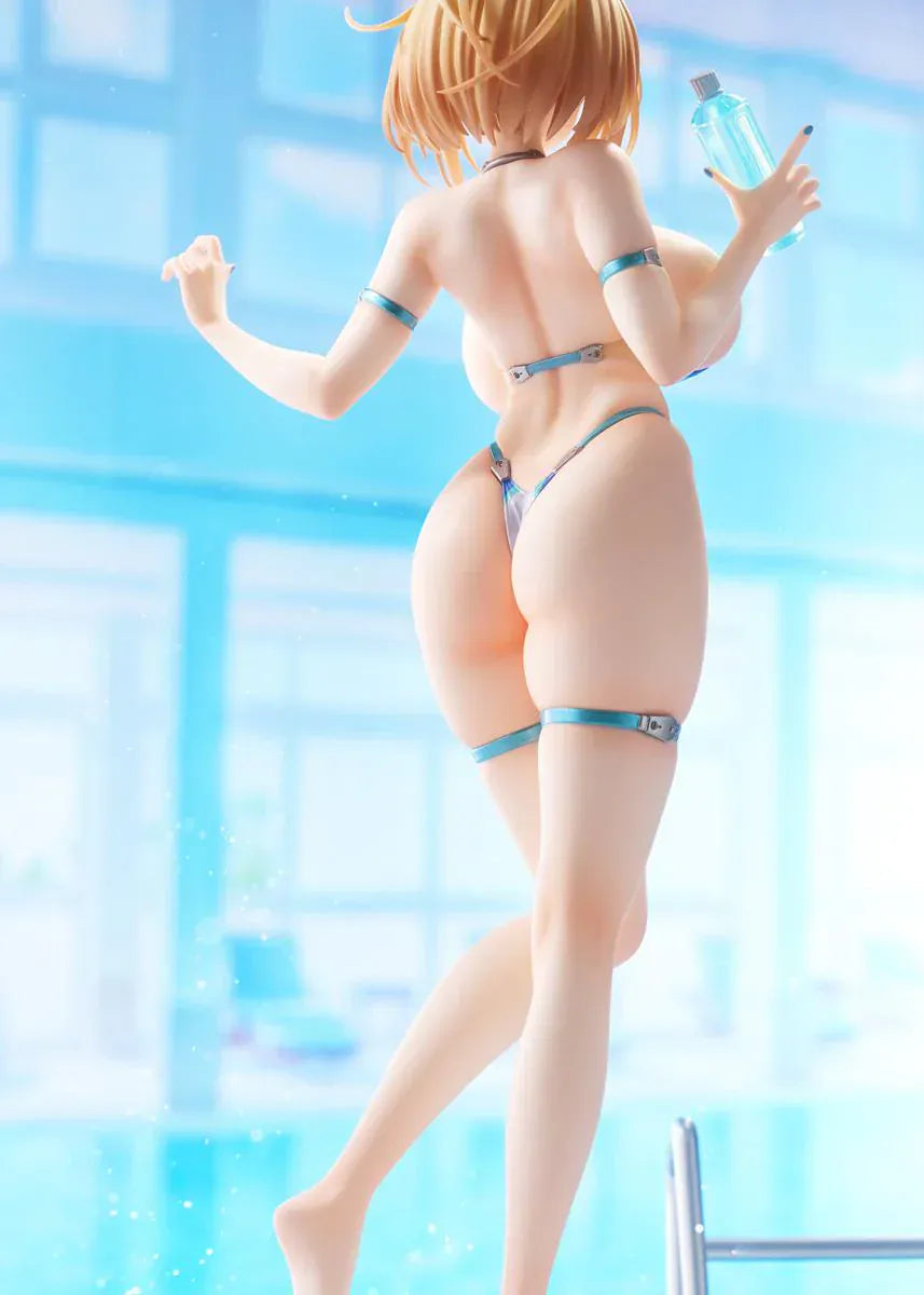 Bunny Suit Planning Sophia F. Shirring High-Cut Swimsuit Version 1/6 scale anime figure posed on round display base