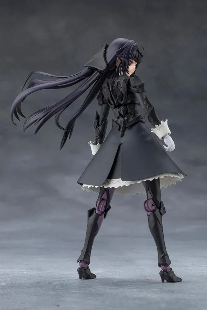 Megalomaria Unlimited Universe Maria Kagaribi Dress Code model kit wearing a gothic black dress and holding a red-bladed sword.