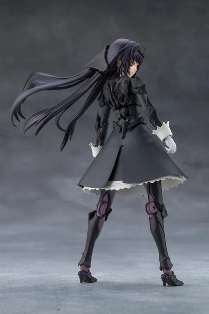 Megalomaria Unlimited Universe Maria Kagaribi Dress Code model kit wearing a gothic black dress and holding a red-bladed sword.