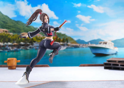 Mai Shiranui City of the Wolves 1/7 scale figure in dynamic action pose with modern ninja outfit
