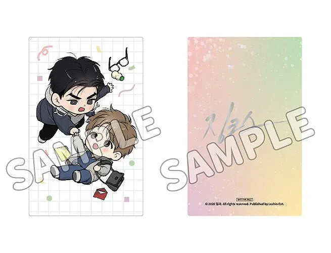 Jinx Nendoroid Joo Jaekyung and Kim Dan Figures featuring both characters in chibi-style designs with casual outfits and character accessories.