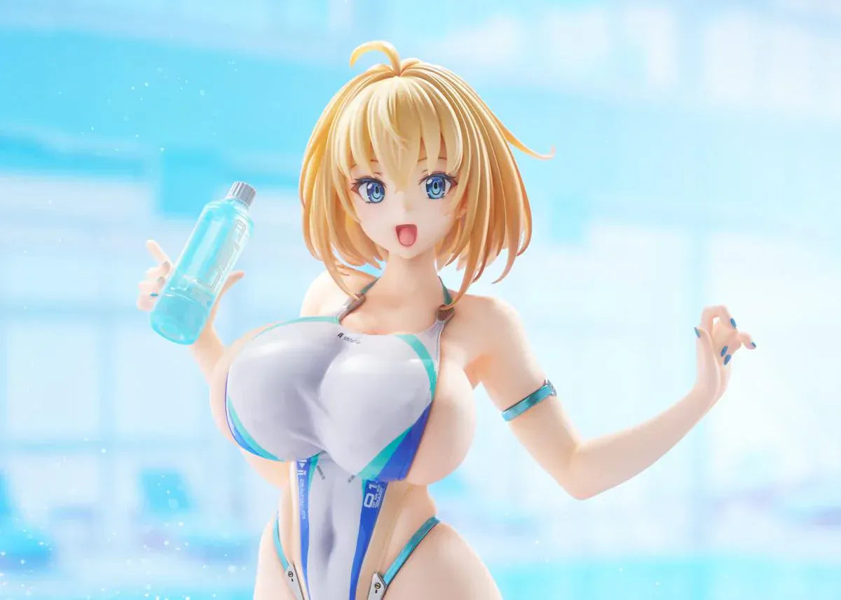 Bunny Suit Planning Sophia F. Shirring High-Cut Swimsuit Version 1/6 scale anime figure posed on round display base