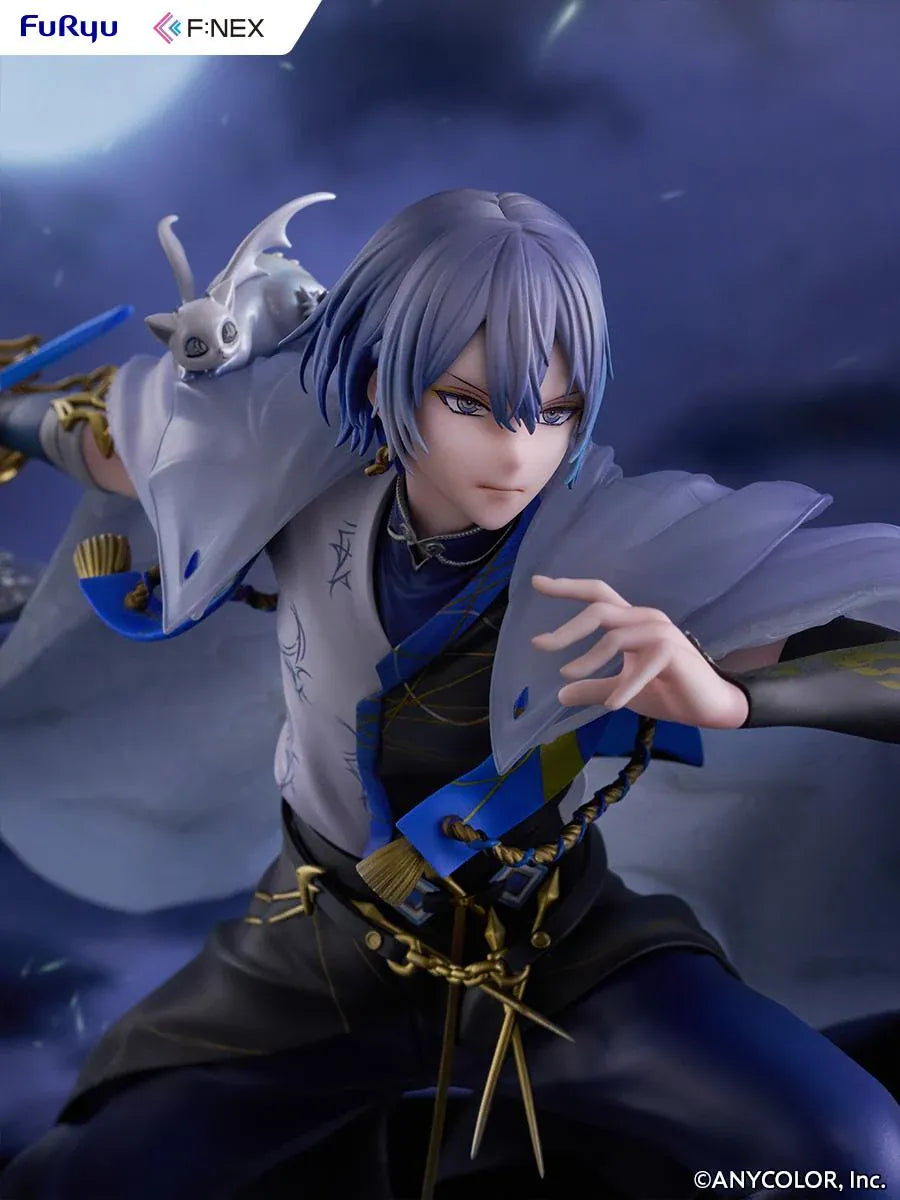Nijisanji F:NEX Koyanagi Rou 1/7 scale figure in dynamic pose with blue sword