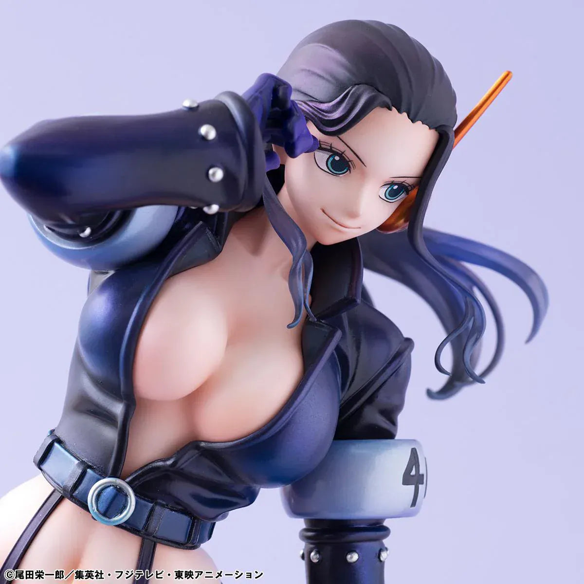 "One Piece Portrait of Pirates Nico Robin Evolutionary History figure standing in futuristic outfit with dynamic pose."