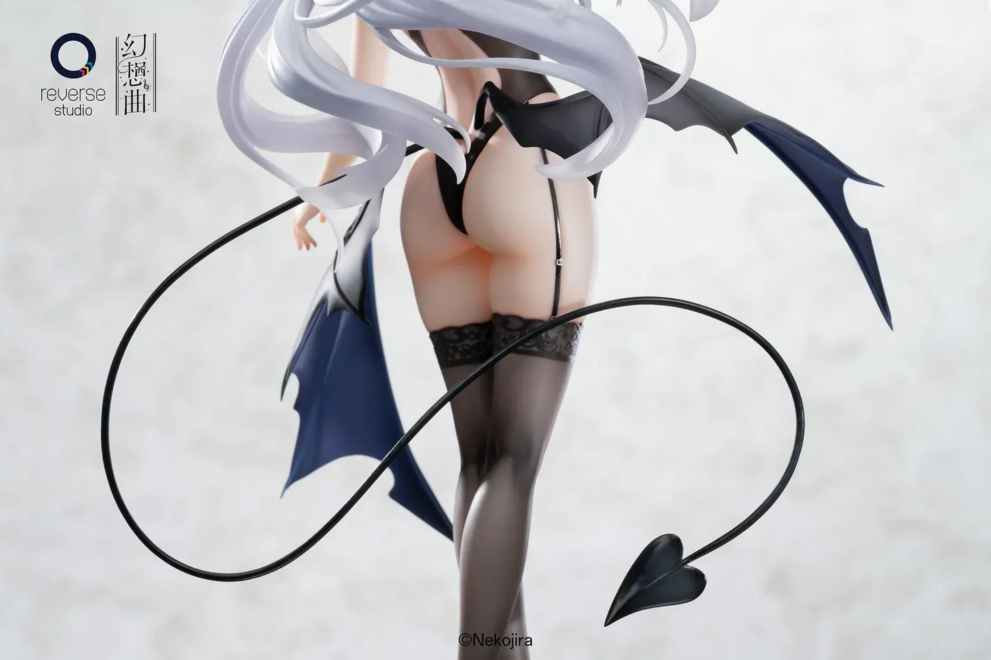Fantasias Series Thea-chan Apprentice Succubus 1/6 scale figure set featuring two versions with horns tail and silver hair collectible