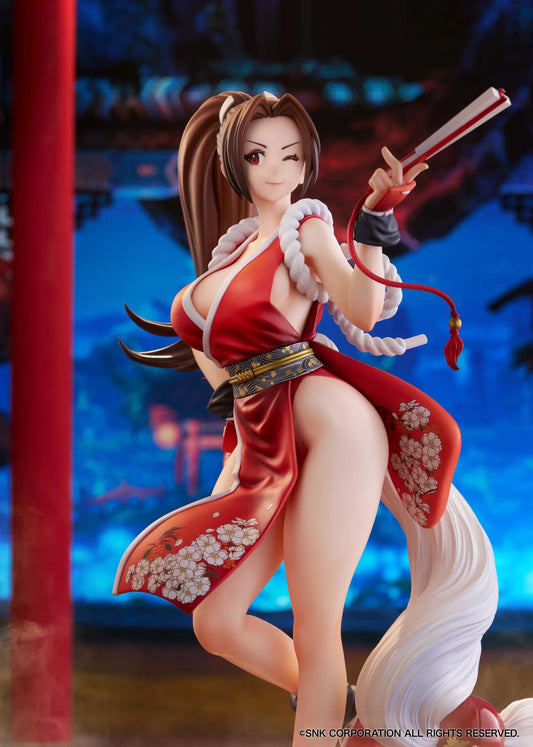Mai Shiranui 1/7 Scale Figure King of Fighters XV Limited Edition anime figure with red outfit and fan accessory