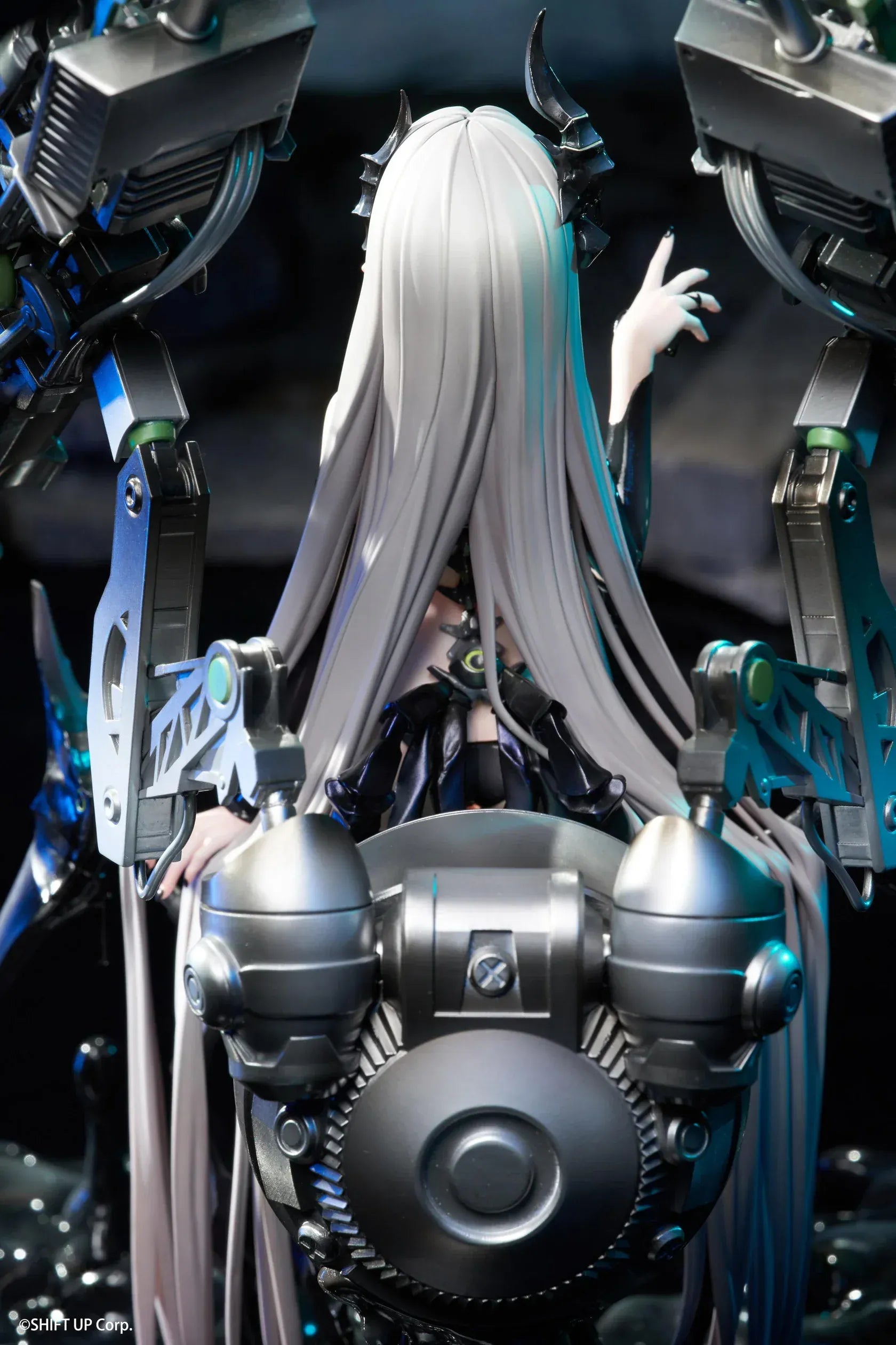 Goddess of Victory Nikke Leviathan Deluxe Edition 1/7 scale figure with large mechanical weapon systems and glossy black effect base