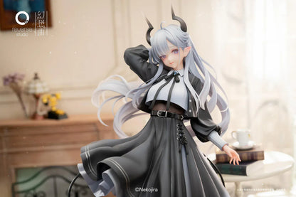 Fantasias Series Thea-chan Apprentice Succubus 1/6 scale figure set featuring two versions with horns tail and silver hair collectible