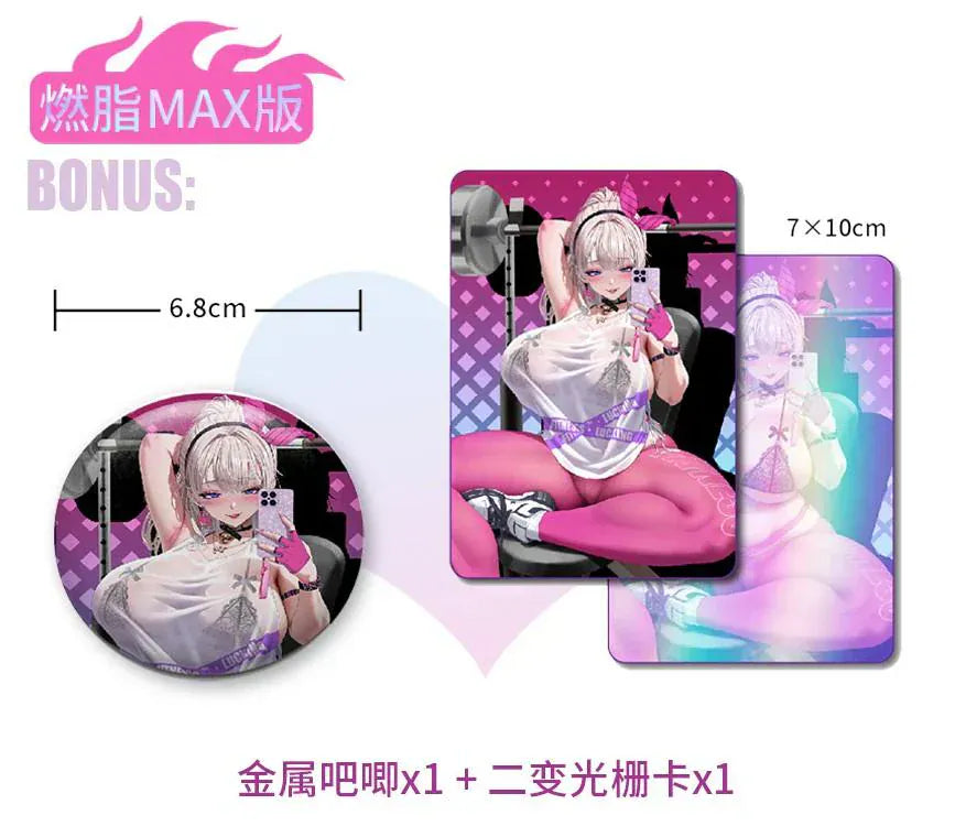 Kyou wa Mune Tore 1/6 scale figure by RST featuring sporty pink outfit, selfie pose, foldable chair, and deluxe bonus items