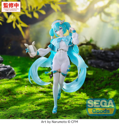 Vocaloid Luminasta Hatsune Miku Wandering Minstrel Version anime figure holding a lyre