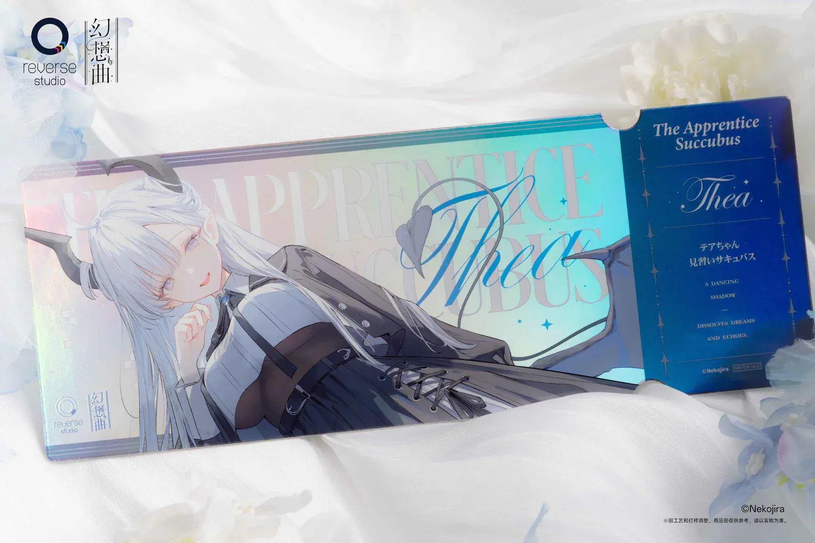 Fantasias Series Thea-chan Apprentice Succubus 1/6 scale figure set featuring two versions with horns tail and silver hair collectible