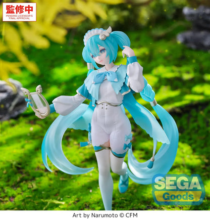 Vocaloid Luminasta Hatsune Miku Wandering Minstrel Version anime figure holding a lyre