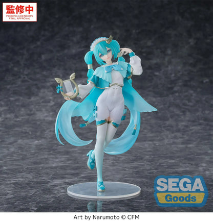 Vocaloid Luminasta Hatsune Miku Wandering Minstrel Version anime figure holding a lyre