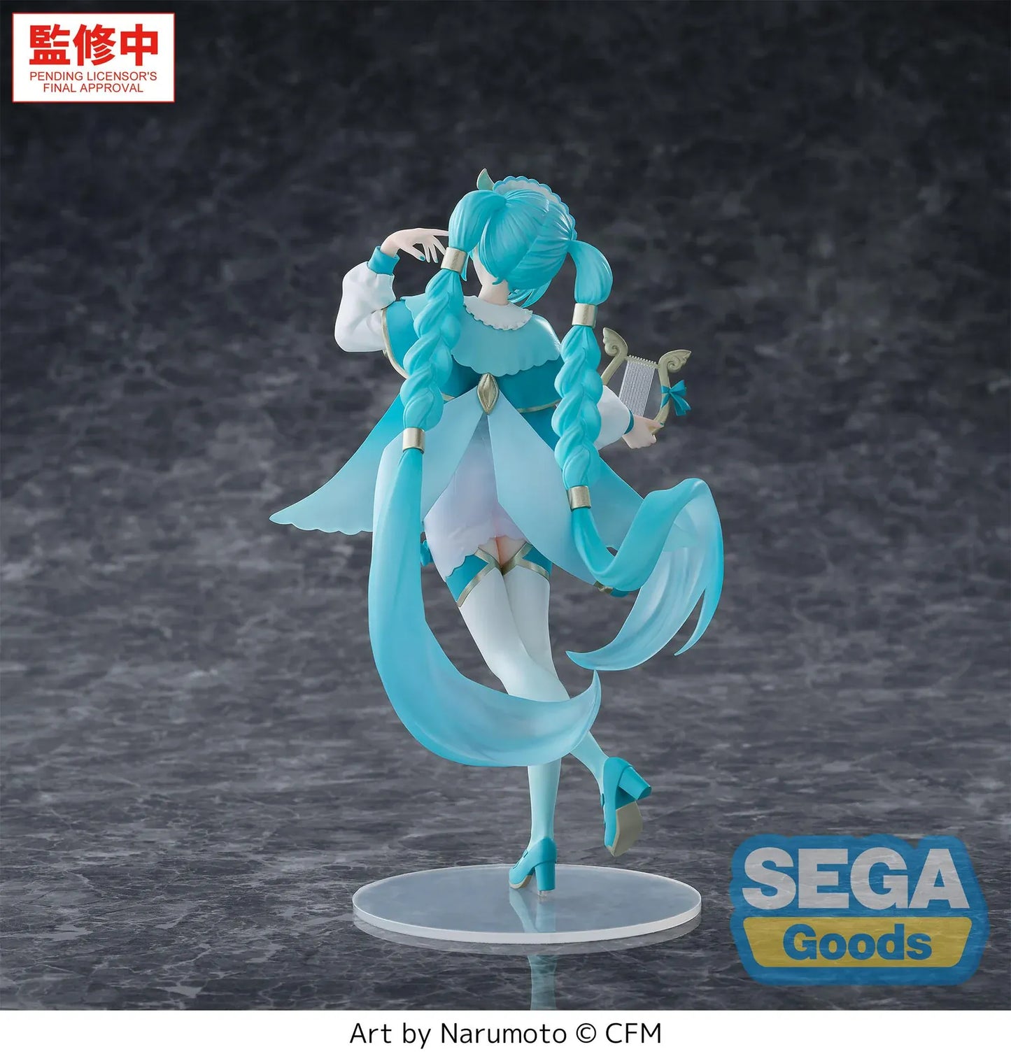 Vocaloid Luminasta Hatsune Miku Wandering Minstrel Version anime figure holding a lyre