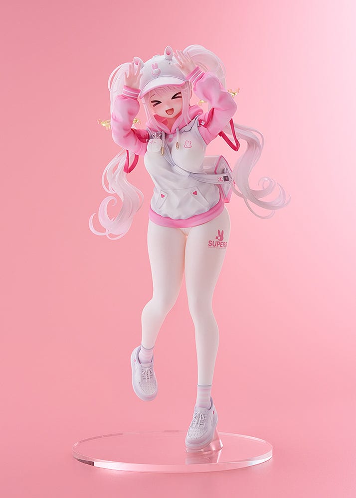 Goddess of Victory: Nikke Alice Sweet Home 1/7 Scale Limited Edition Figure with a joyful expression, bunny-themed hoodie, and flowing twin tails.