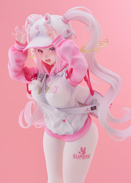 Goddess of Victory: Nikke Alice Sweet Home 1/7 Scale Limited Edition Figure with a joyful expression, bunny-themed hoodie, and flowing twin tails.