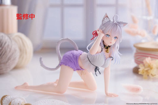 Alya Sometimes Hides Her Feelings in Russian figure of Alya wearing cat ear roomwear, posed on all fours with a playful expression and curled tail.