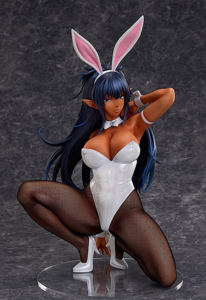 Arshes Nei Bunny Version 1/4 Scale Figure from Bastard!! Heavy Metal Dark Fantasy in a striking white bunny outfit with detailed fishnet stockings and dynamic hair sculpt.