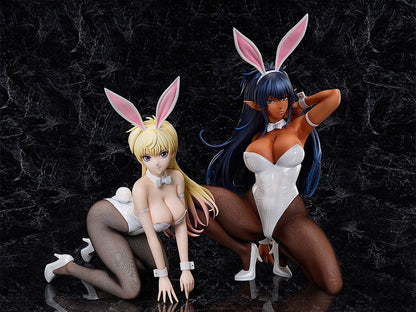 Arshes Nei Bunny Version 1/4 Scale Figure from Bastard!! Heavy Metal Dark Fantasy in a striking white bunny outfit with detailed fishnet stockings and dynamic hair sculpt.