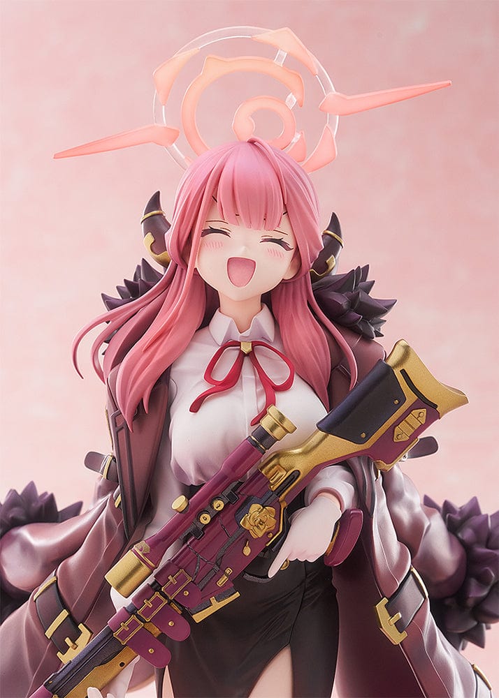 "Blue Archive Aru 1/7 Scale Figure collectible with detailed sculpt, cape, and rifle"