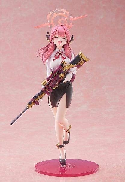 "Blue Archive Aru 1/7 Scale Figure collectible with detailed sculpt, cape, and rifle"