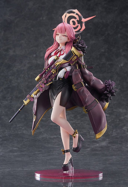 "Blue Archive Aru 1/7 Scale Figure collectible with detailed sculpt, cape, and rifle"