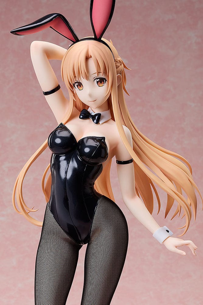 Sword Art Online: Progressive B-Style Asuna (Bunny Ver.) 1/4 Scale Figure in black bunny suit with fishnet stockings and long flowing hair.