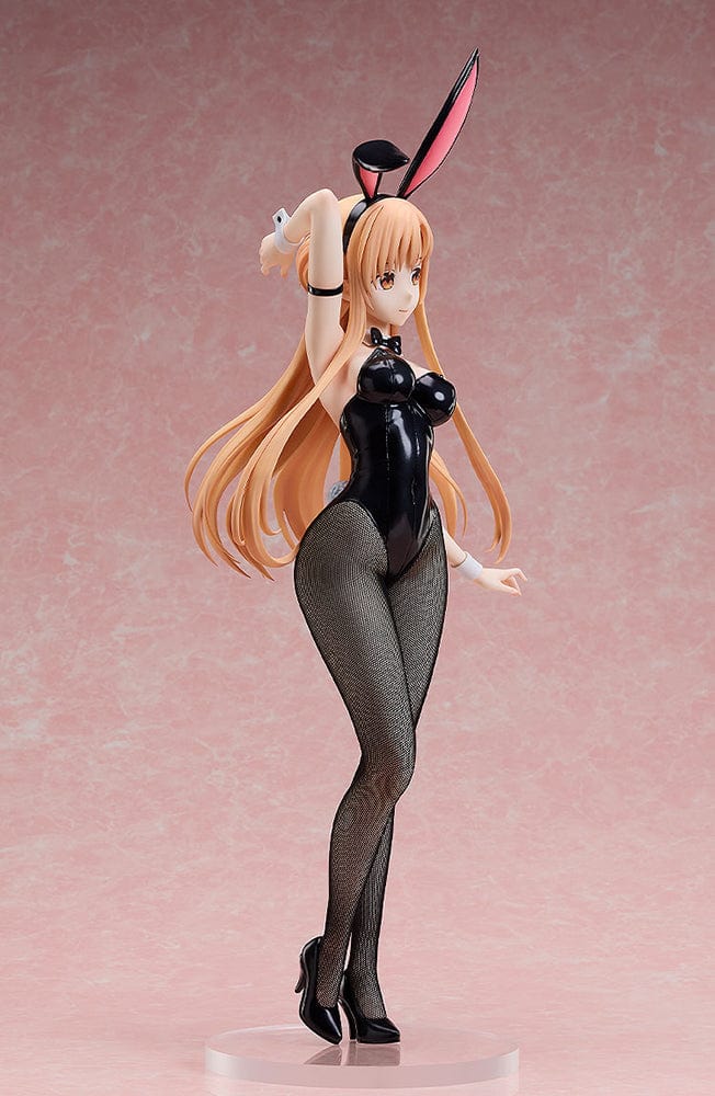 Sword Art Online: Progressive B-Style Asuna (Bunny Ver.) 1/4 Scale Figure in black bunny suit with fishnet stockings and long flowing hair.