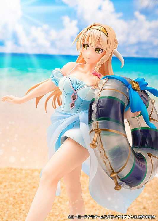 1/7 scale figure of Klaudia Valentz from Atelier Ryza: Ever Darkness & the Secret Hideout, featuring a detailed swimsuit, translucent flowing dress, and an ocean-themed base.