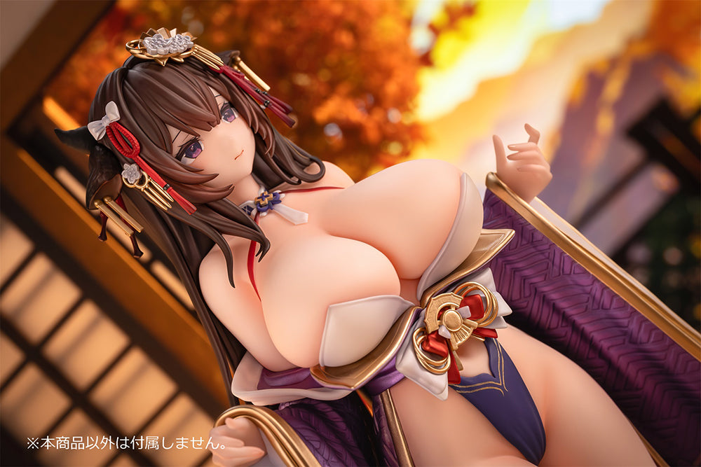 Azur Lane Kashino (Robust Floral Strings Ver.) 1/6 Scale Figure featuring Kashino in a detailed kimono with floral patterns, standing in an elegant pose with intricate accessories.
