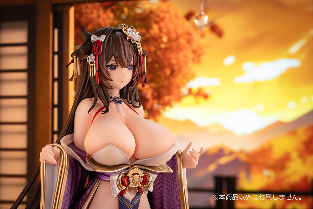 Azur Lane Kashino (Robust Floral Strings Ver.) 1/6 Scale Figure featuring Kashino in a detailed kimono with floral patterns, standing in an elegant pose with intricate accessories.