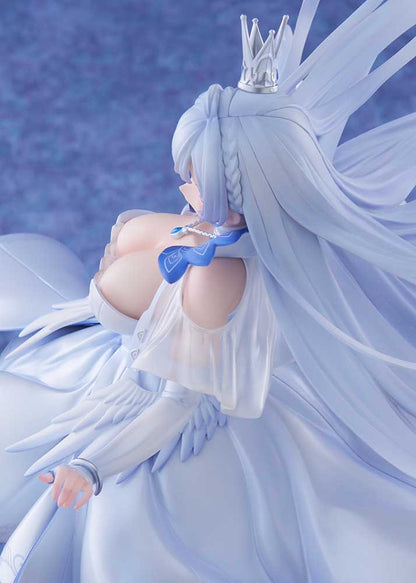 Azur Lane Argus 1/7 Scale Figure featuring Argus in a flowing white and blue dress with her silver hair and crown.