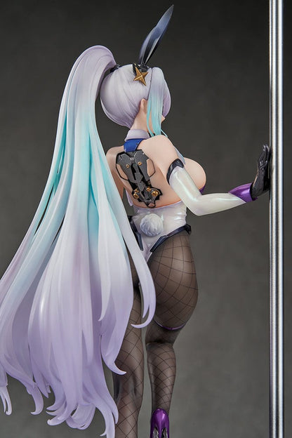 Azur Lane Kearsarge (All-Night Charge Ver.) 1/7 Scale Figure featuring Kearsarge in a bunny outfit with fishnet stockings and a DJ duck companion.