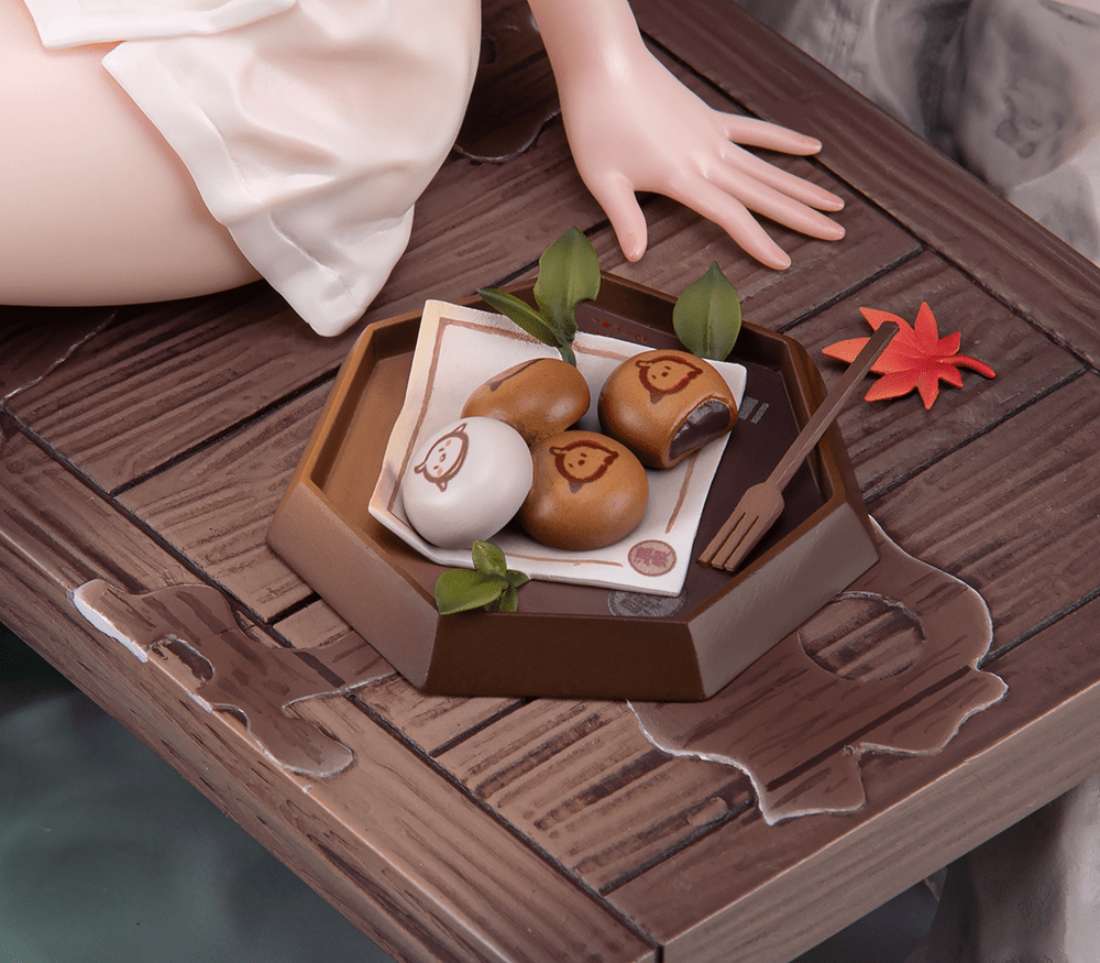 Azur Lane x DEAD OR ALIVE Xtreme Venus Vacation Marie Rose Steamy Venus Ver. (DX Edition) 1/6 Scale Figure featuring a serene hot spring setting with autumn-themed details.