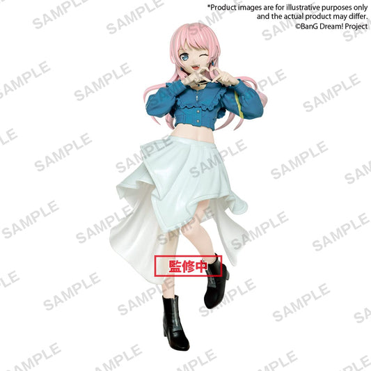 BanG Dream! It's MyGO!!!!! Anon Chihaya Premium Figure featuring Anon in a cropped jacket, asymmetrical skirt, and ankle boots, striking a playful pose with a winking expression.