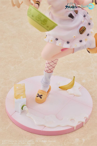 Azur Lane Bache (Anniversary Illustration Deluxe Ver.) 1/7 Scale Figure dressed as a pastry chef with whisk and bowl, featuring a detailed baking-themed base and matching plushie.